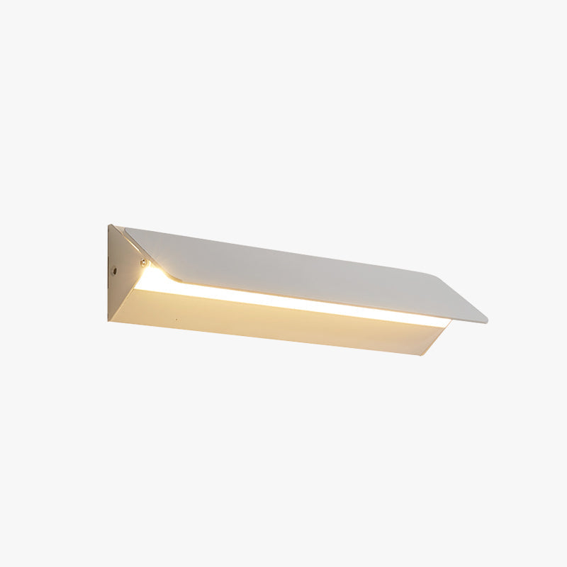 White Finish LED Metal Rotatable Wall Lamp For Indoor Use