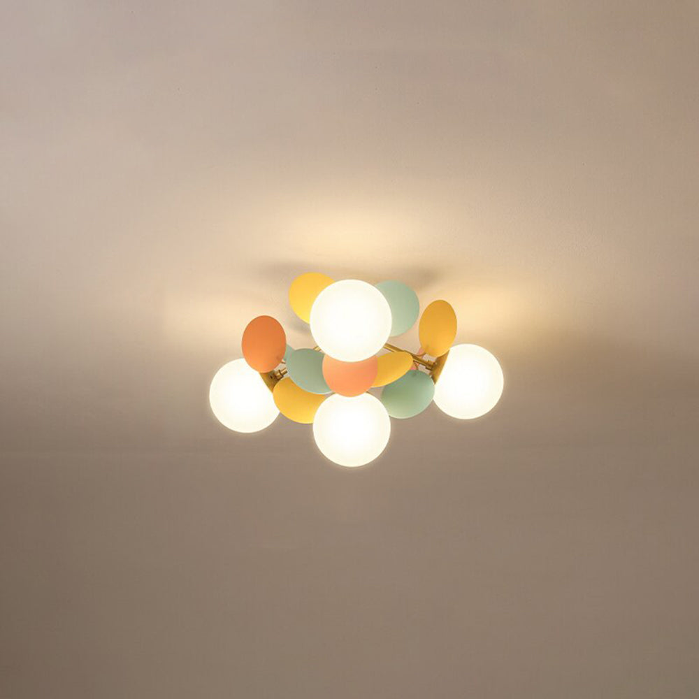 Chandelier Ceiling Floral Branch Multicoloured For Living Room