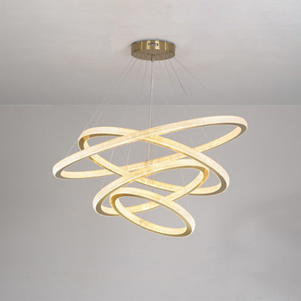 Pendant Light Ring Contemporary Gold For Room Living