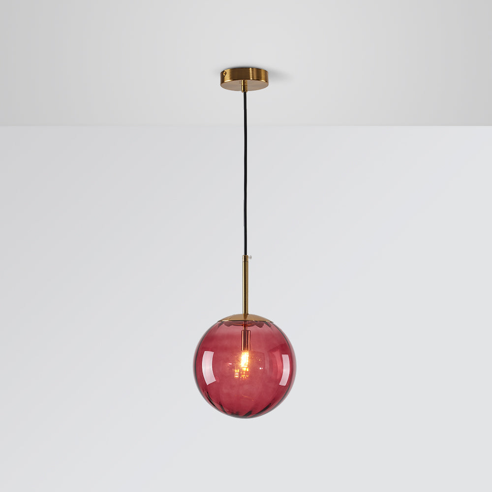 Ambient Glow Clear Glass Bubble Pendant Light