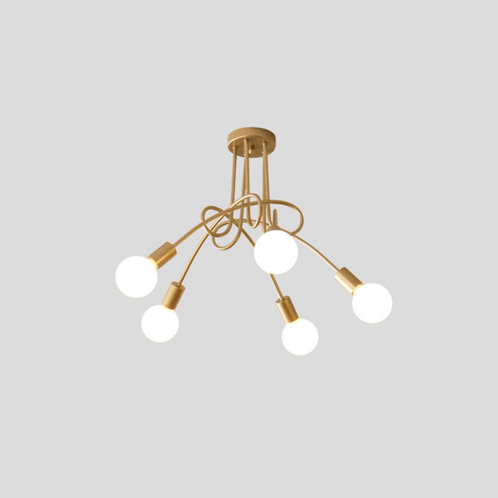 Metal Linear NovaLine Ceiling Curve Light For Living And Dining Rooms