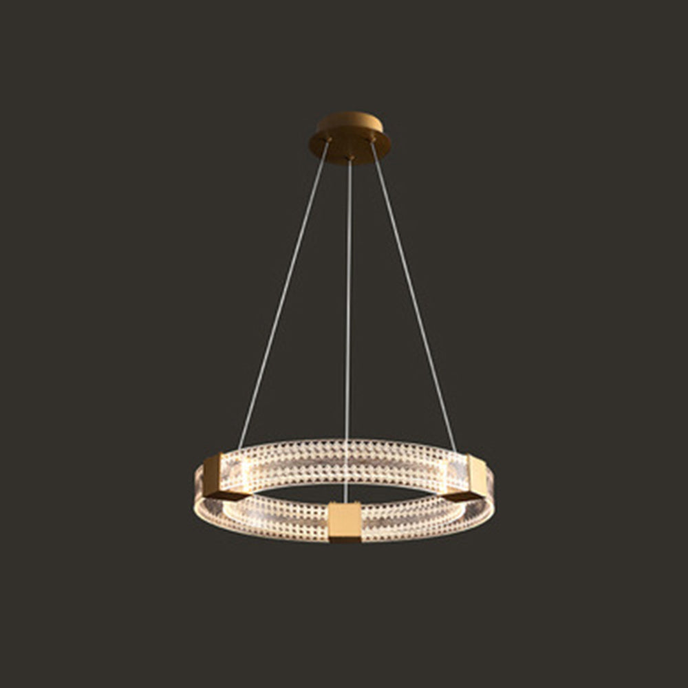 Pendant Light In Warm White Glow With Gold Metal