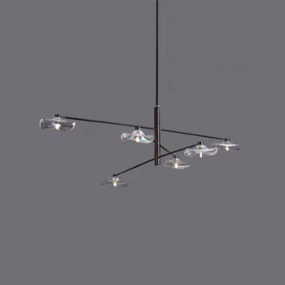 Multicolor Glass Bulbs As Focal Point Black Metal Branch Pendant Light