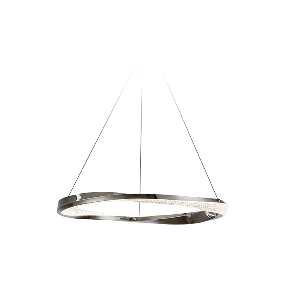 Gold Pendant Minimalist Light Spiral