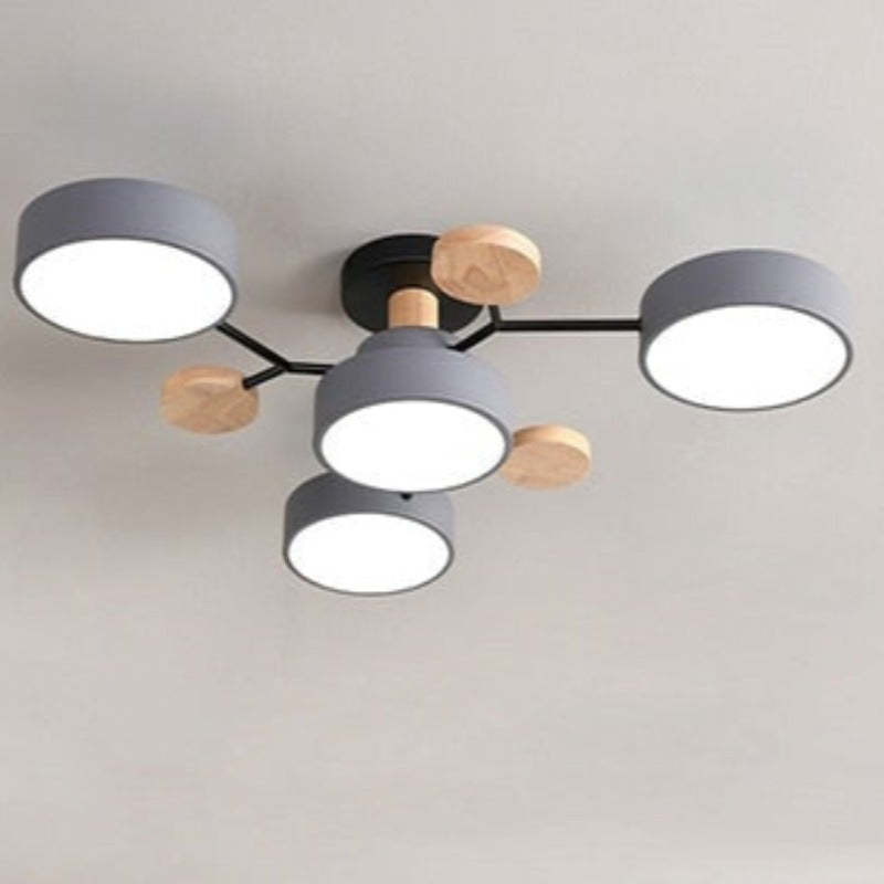 Living Room And Dining Area Ceiling Light Wooden Round
