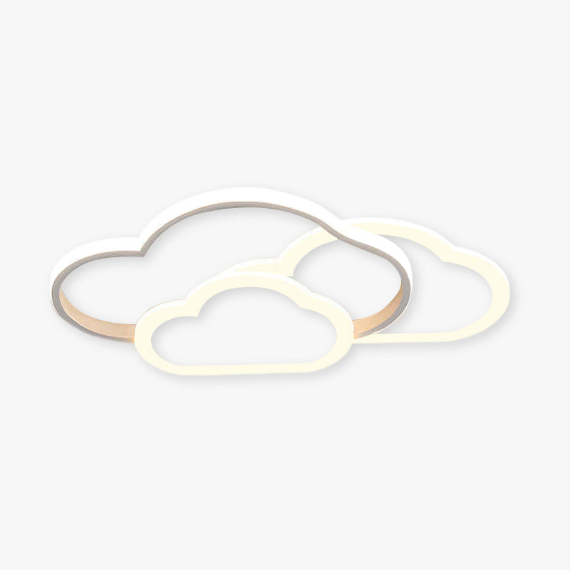 White And Pink Hollow Cloud Ceiling Light