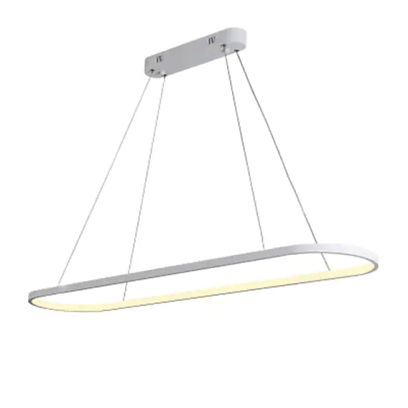 Minimalist Oval Pendant Light Featuring Warm Glow