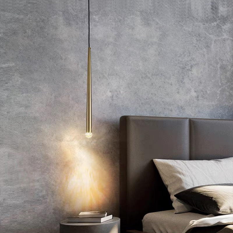 Illumination Ample With Light Pendant Linear Gold