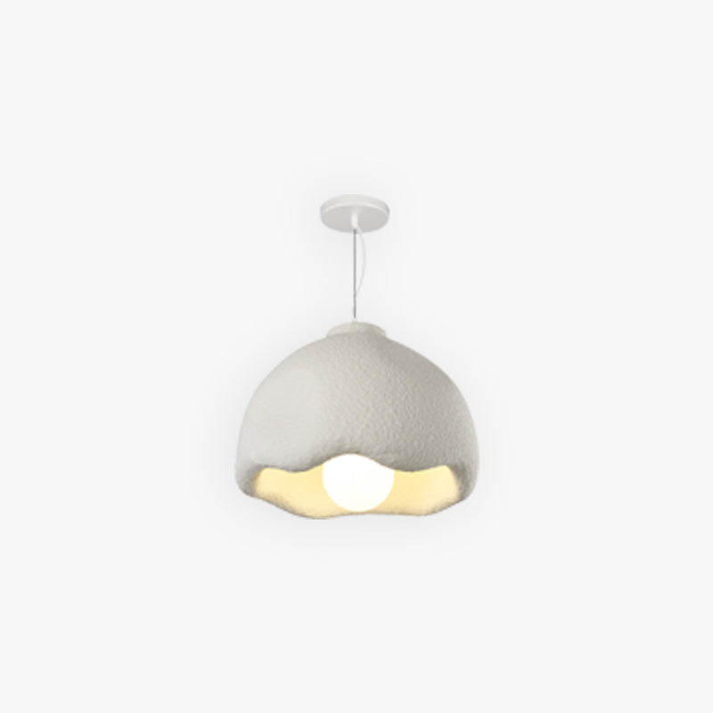 White Floral Pendant Light For Living Room Ambience