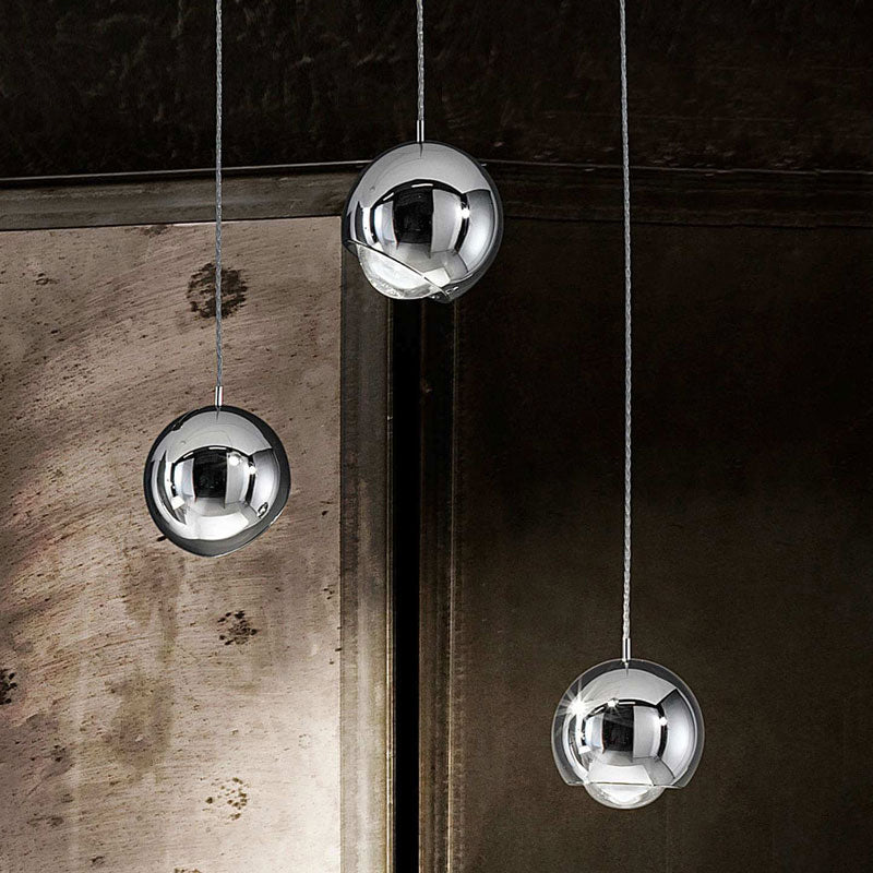 Modern Interiors Warm Glow Pendant Light With Premium Golden Metal Ball