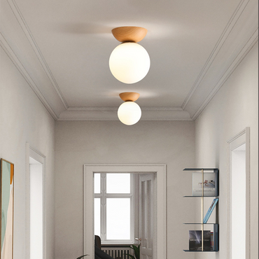 Warm Ambience Glass Globe LED Pendant Ceiling Light