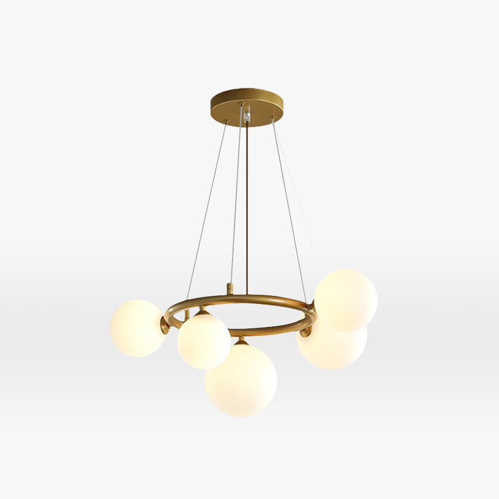 Modern Wave Pendant Light In Metal And Glass Durable