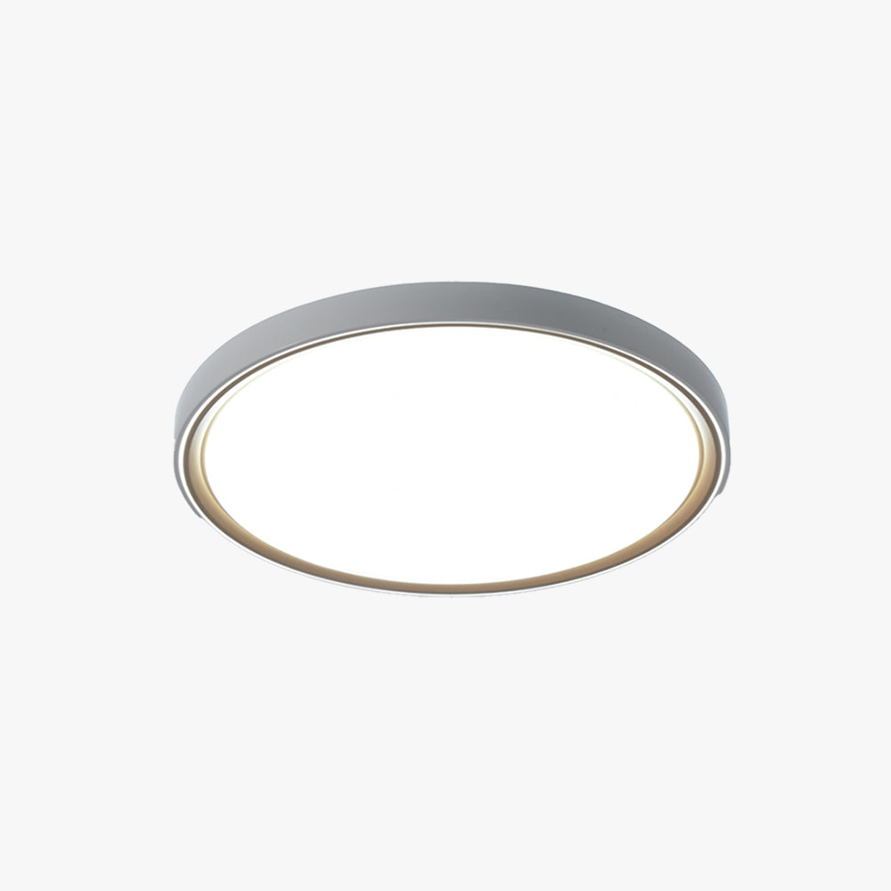 Metal Flush Mount Ceiling Light Round Square Gold Minimalist