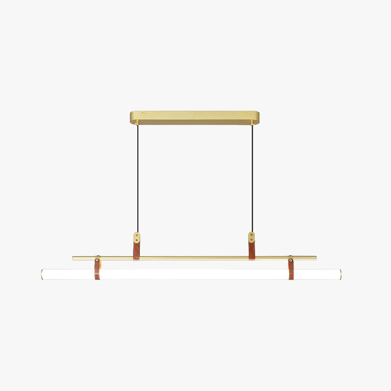 Black Gold Modern Linear Pendant Light For Living Spaces