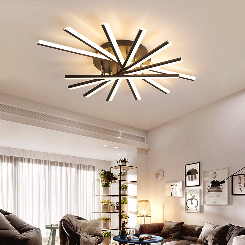 Linear Flush Mount Ceiling Light Four Finishes LineaGlow