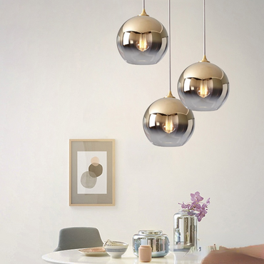 Gentle Gradient Glow Frosted Balloon Pendant Light