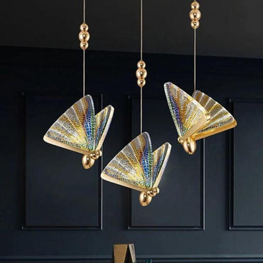 Pendant Light For Ambient Lighting Art Deco Butterfly