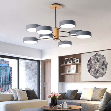 Timeless Design Metal And Wood Art Deco Pendant Light