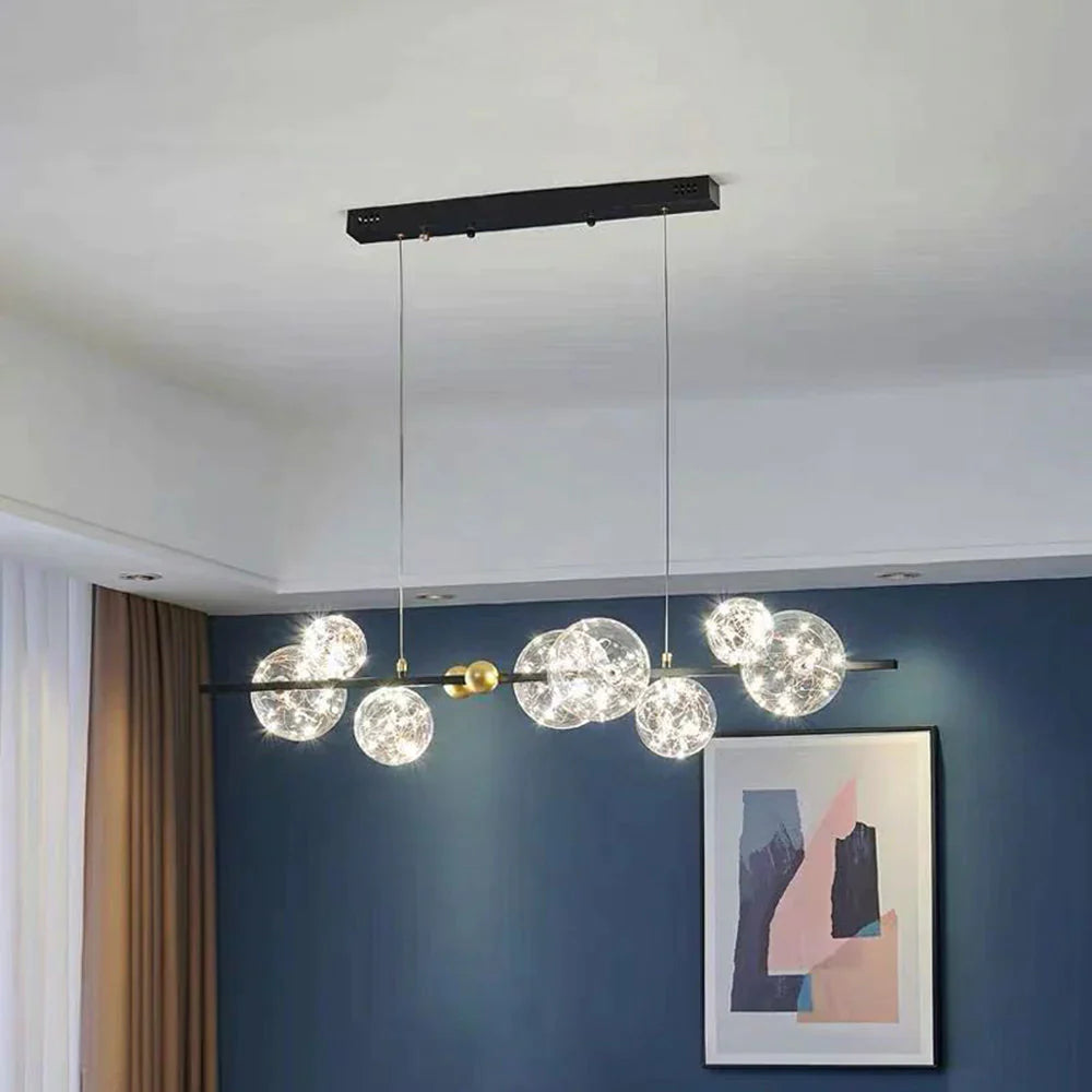 Warm Glow Glass Art Deco Pendant Light
