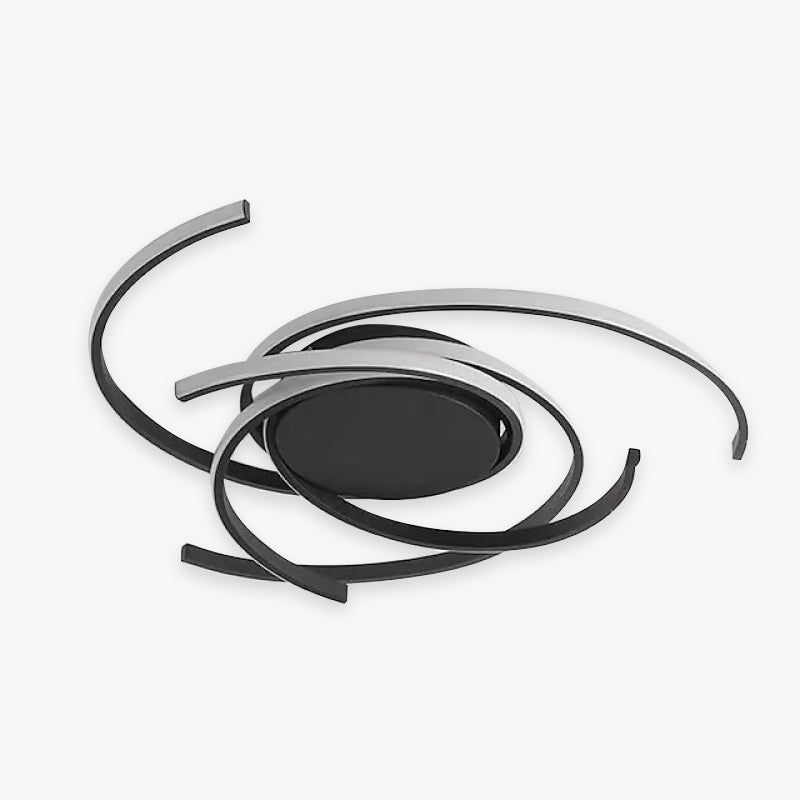 Black Or White Multi Arc Design Modern Arc Ceiling Light