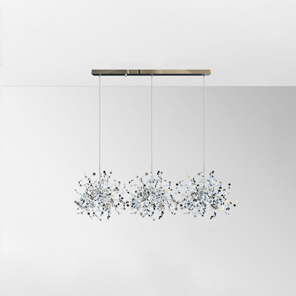 Dimmable Artsy Pendant Light With Stainless Steel Settings