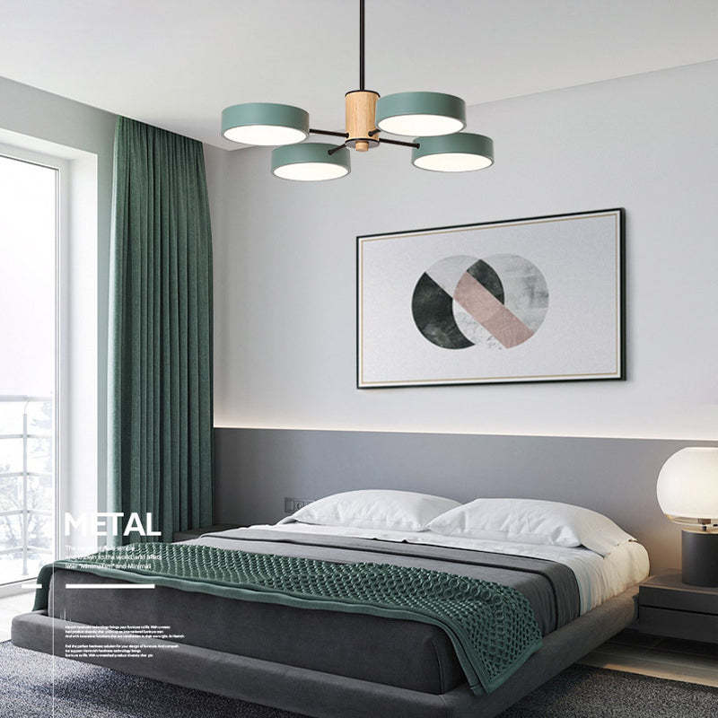 Timeless Design Metal And Wood Art Deco Pendant Light