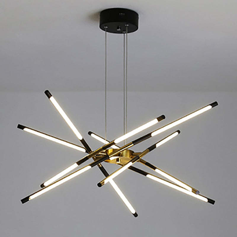 Architectural Bar Design Black Gold Pendant Light