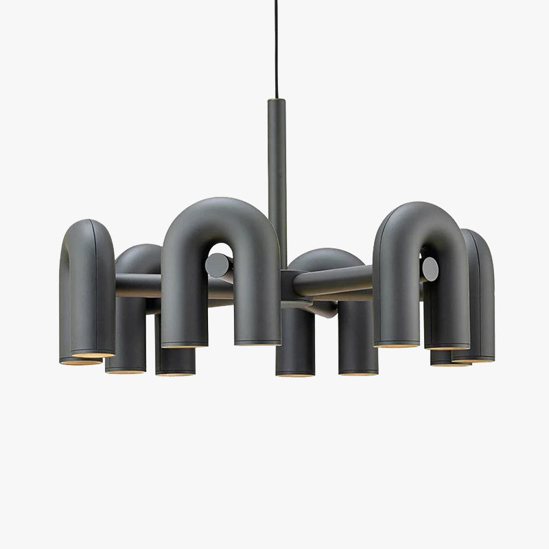 Three U-Shaped Arms Modern Linear Pendant Light