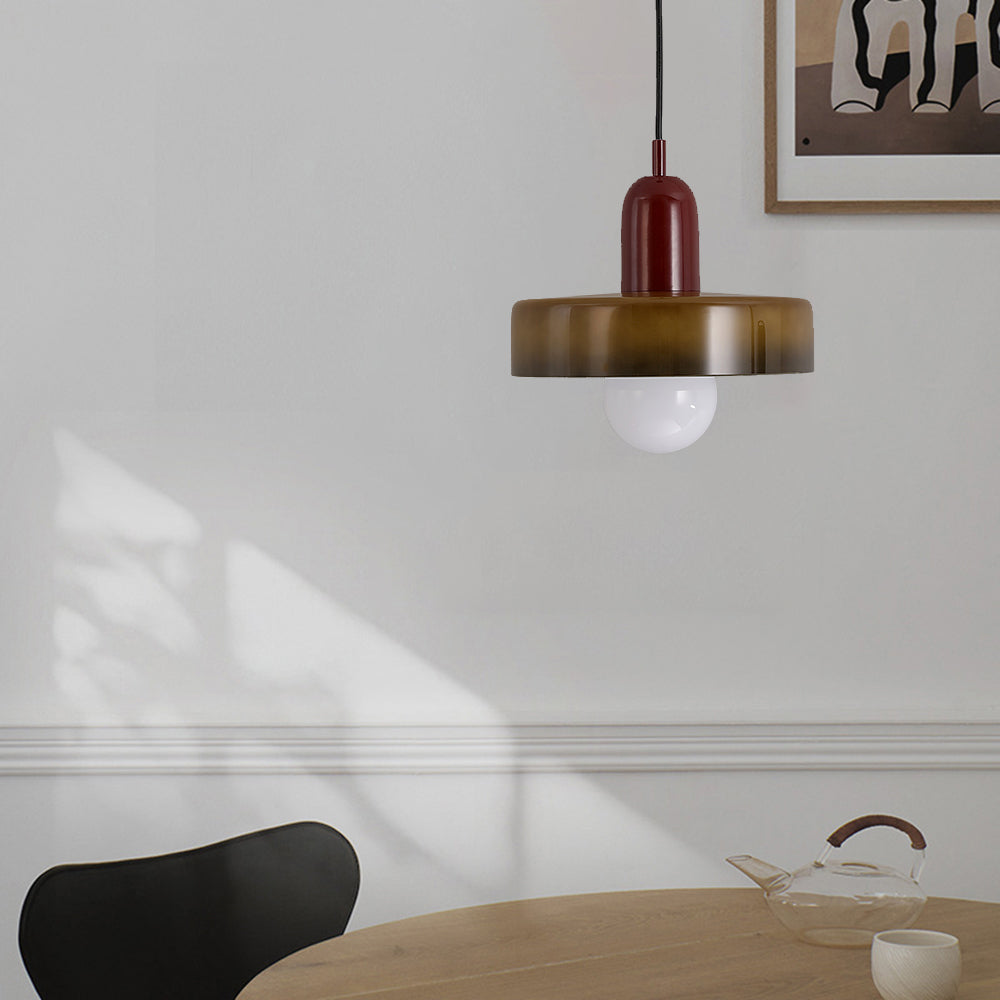 Warm Glow Vintage Glass Pendant Light