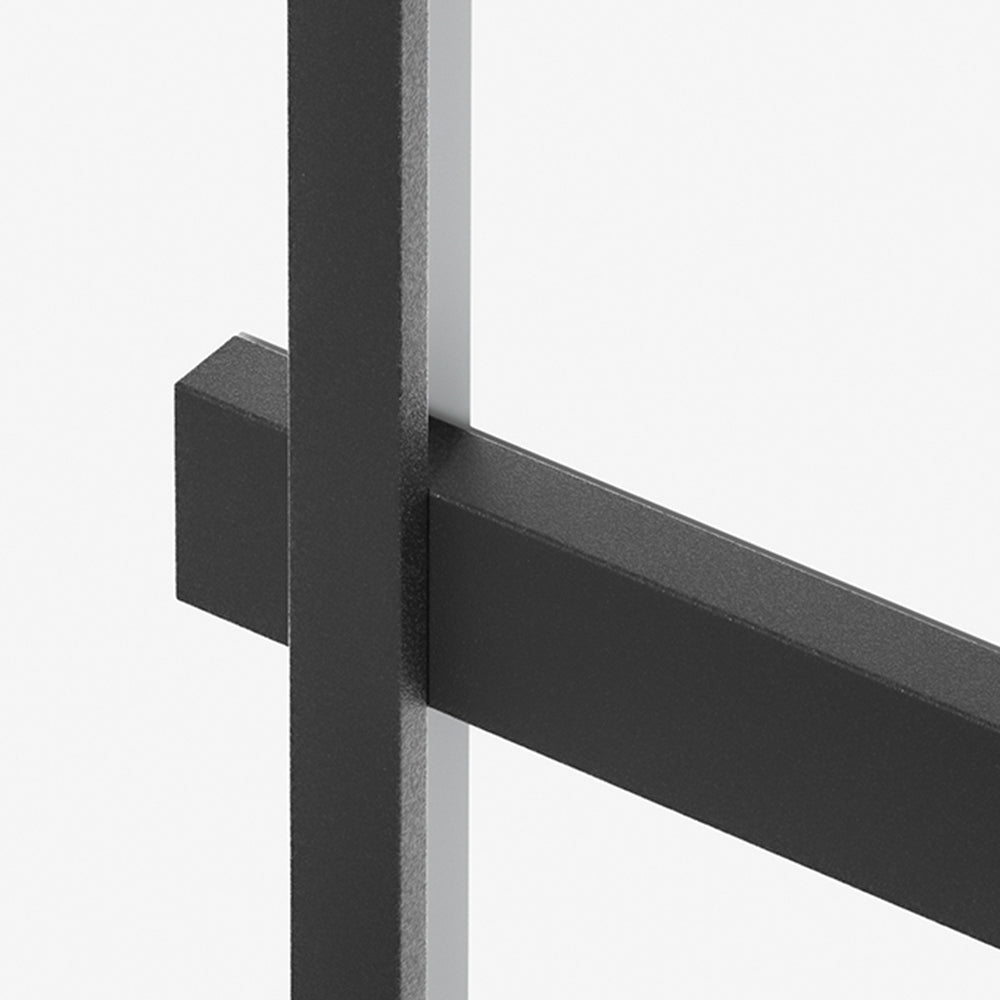 Black Outdoor Linear Wall Duo Minimalist Light