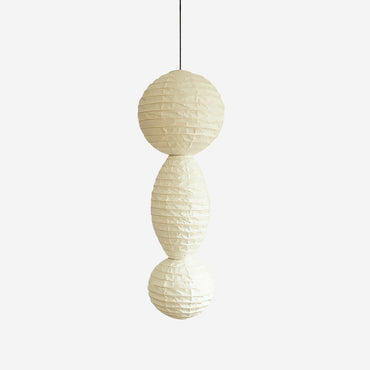 Pendant Light With Soft Glow Geometric Paper Lantern
