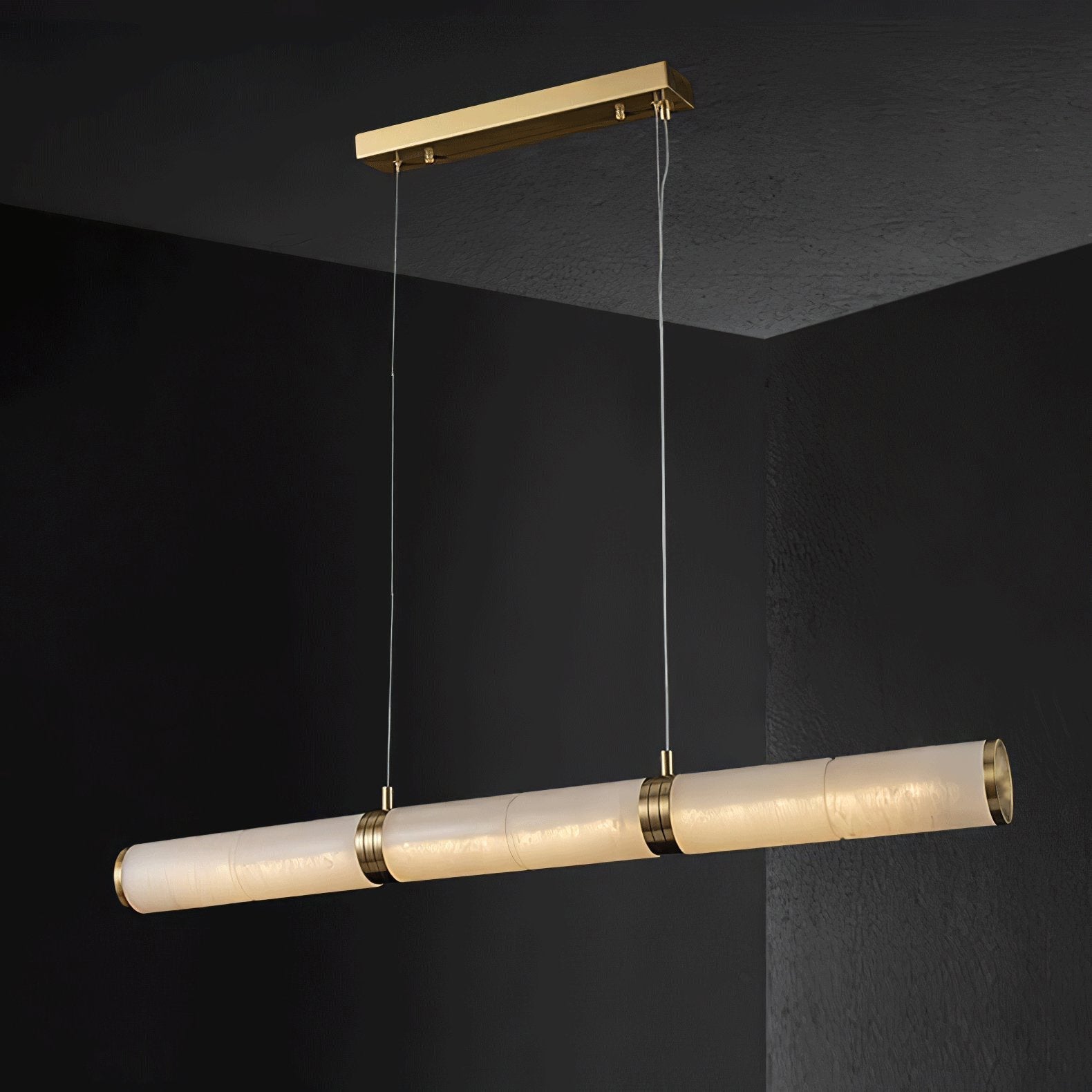 Pendant Light Soft Alabaster Linear Glow
