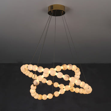 Warm Ambient Glow Delivers Alabaster Pendant Light