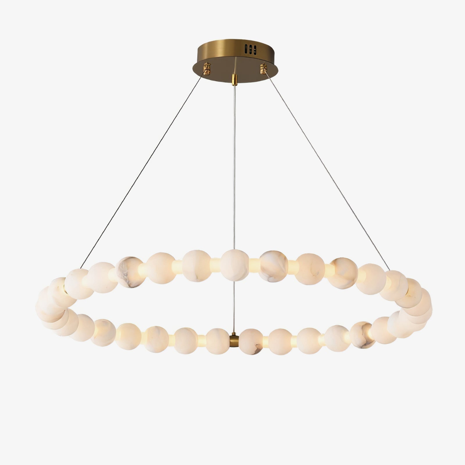 Warm Ambient Glow Delivers Alabaster Pendant Light