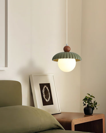 Pendant Lamp with Retro Glass Shade for Ambient Glow
