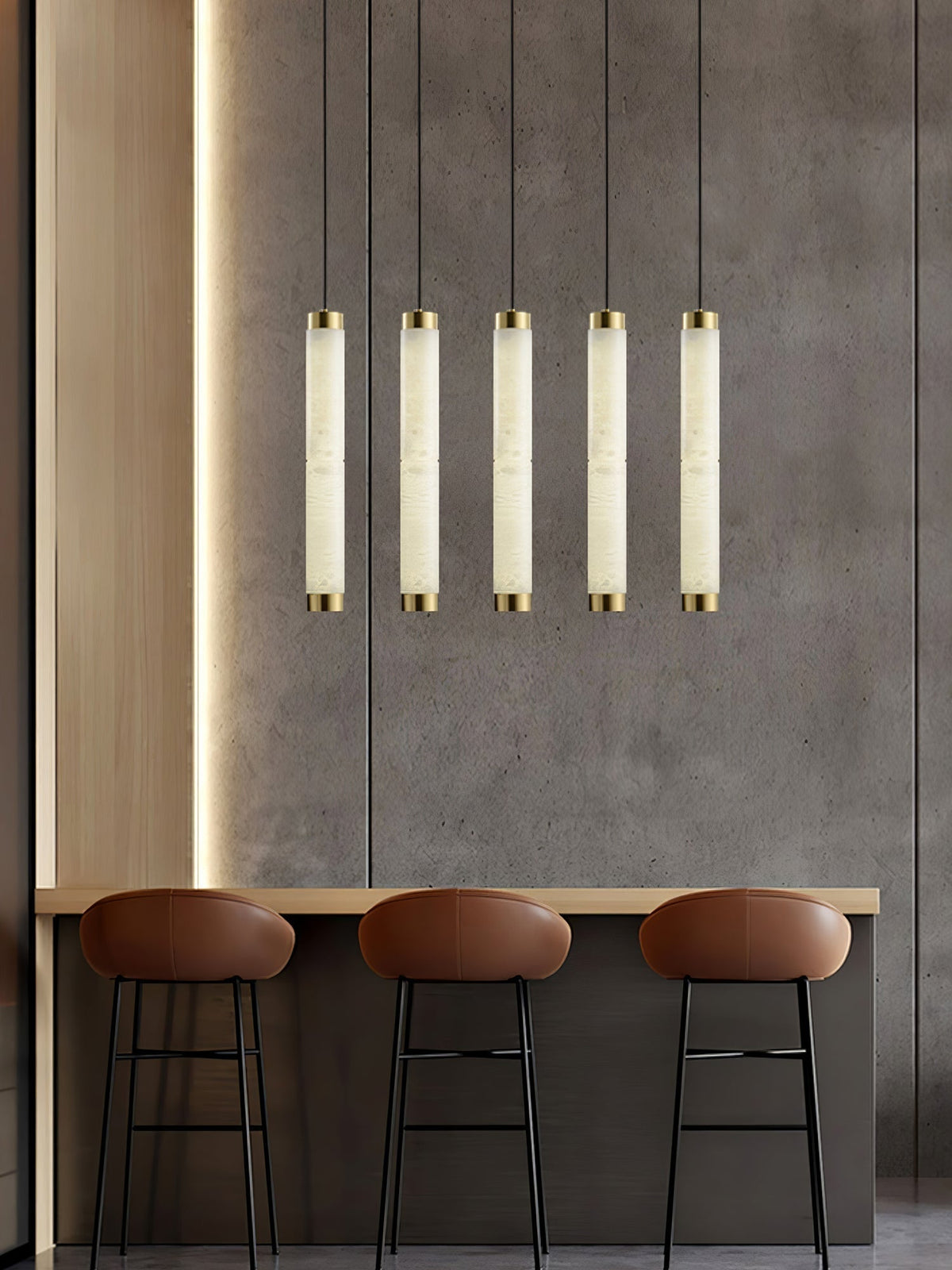 Alabaster Pendant Light With Warm Glow Lira