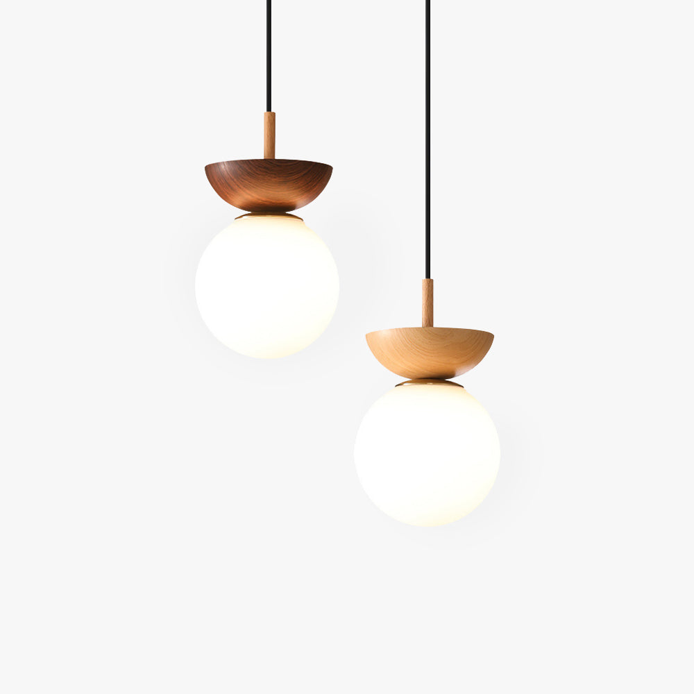 Warm Ambience Glass Globe LED Pendant Ceiling Light