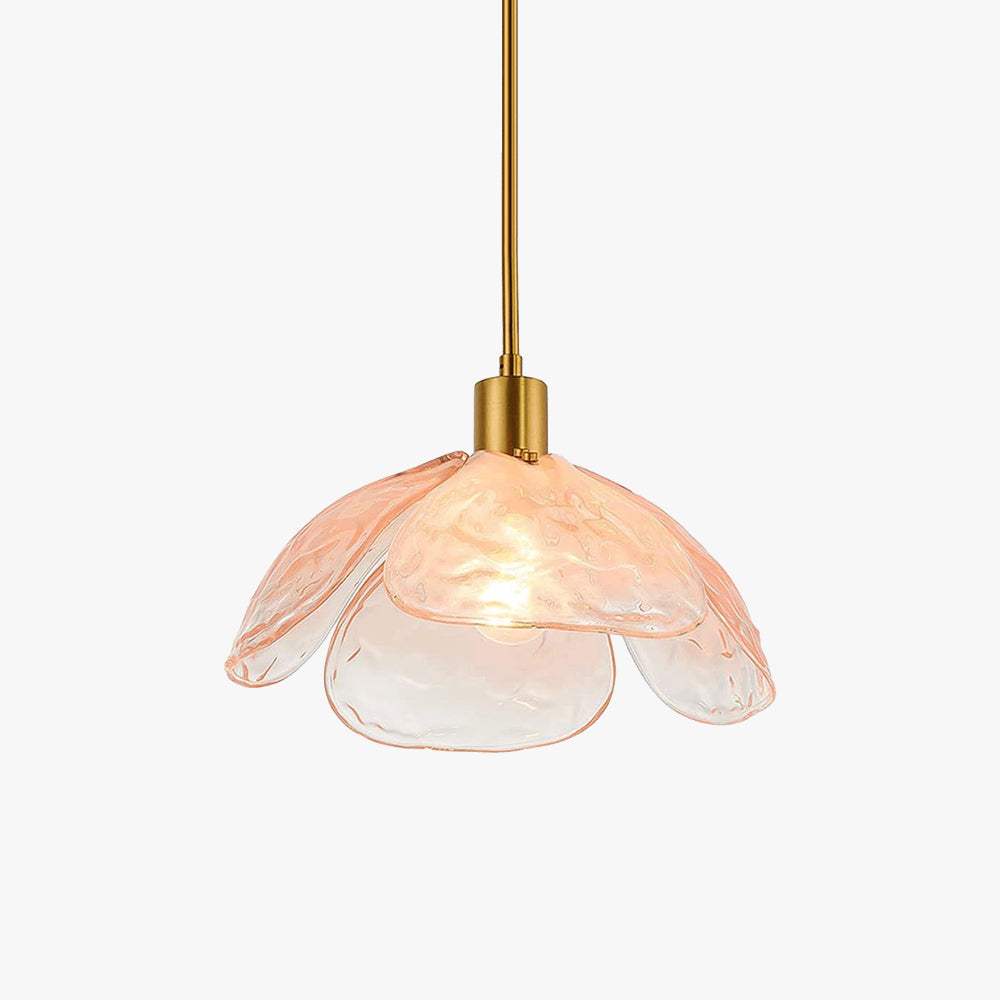 Pendant Light in Metal And Glass Contemporary Elegant