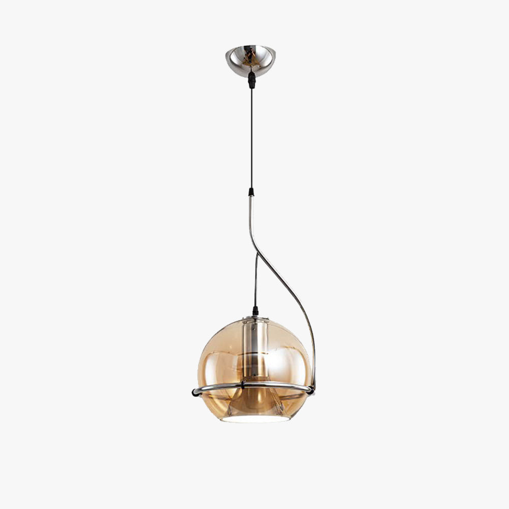 Warm Glow Vintage Glass Pendant Light For Living Room