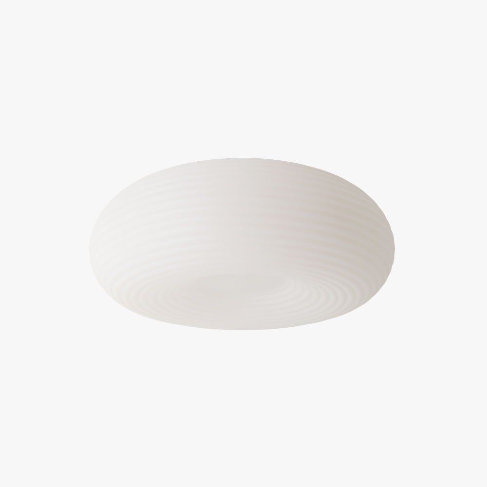 Modern White Flush Mount Ceiling Light With Acrylic Lampshade
