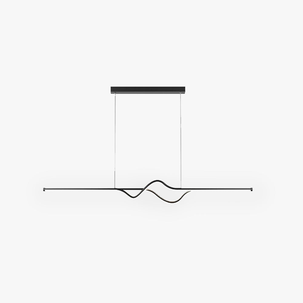Rust Resistant Metal Finish Modern Linear Pendant Light
