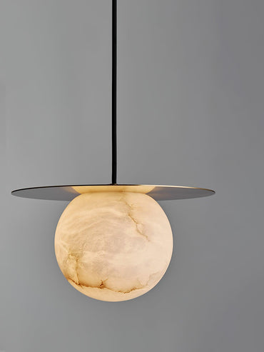 Warm Ambience Delivered by Alabaster Sphere Pendant Light