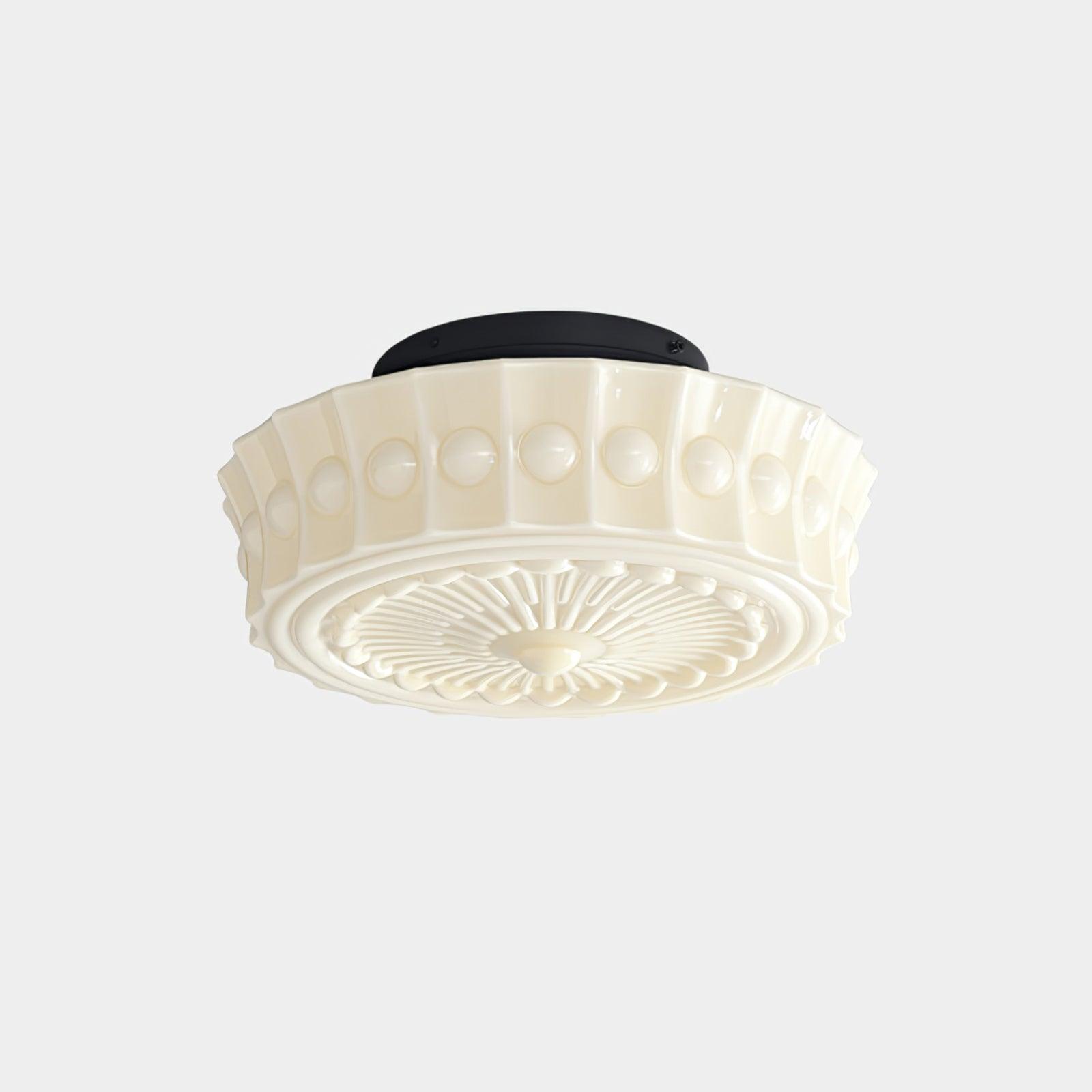 Modern Farmhouse Glass Ceiling Light With Horizon Touch