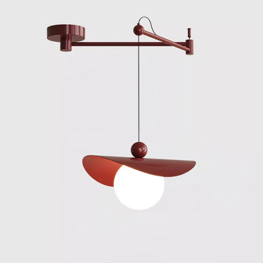 Colorful Shade With Floral Glass Pendant Light