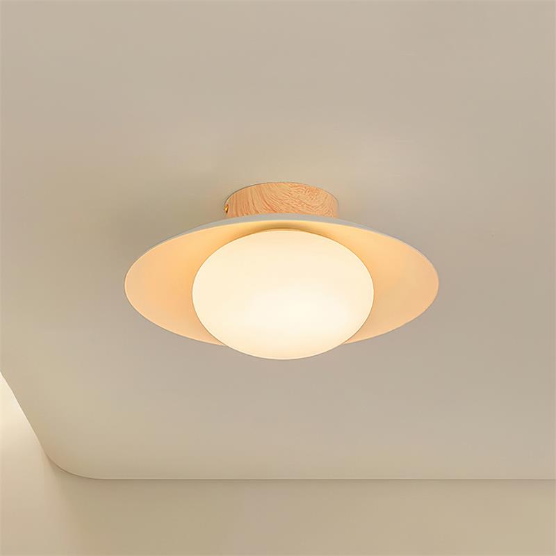 Integrated LED Ceiling Light Flush Mount Emerald Green