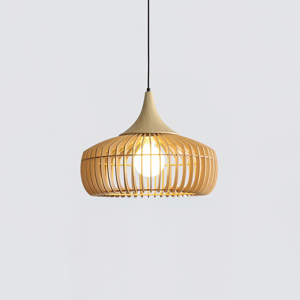 Warm Ambience Bamboo Rattan Pendant Light