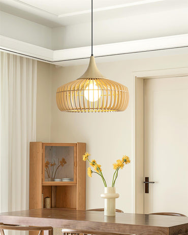Warm Ambience Bamboo Rattan Pendant Light