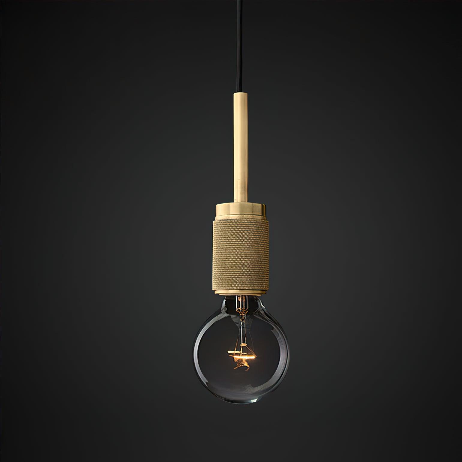 Glass Shade Brass Pendant Light For Kitchen Or Dining