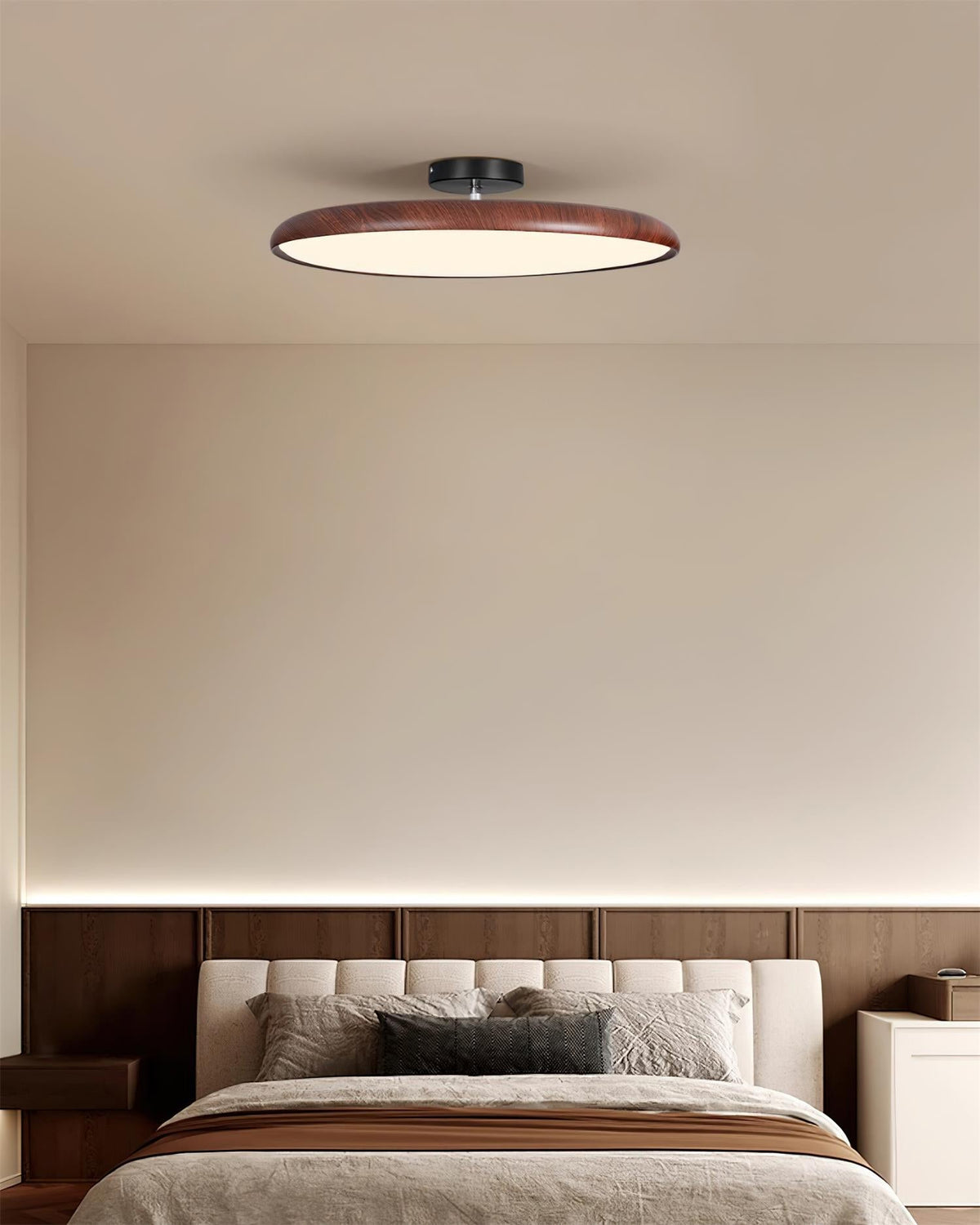 Integrated LED Premium Semi Flush Ceiling Oval Light