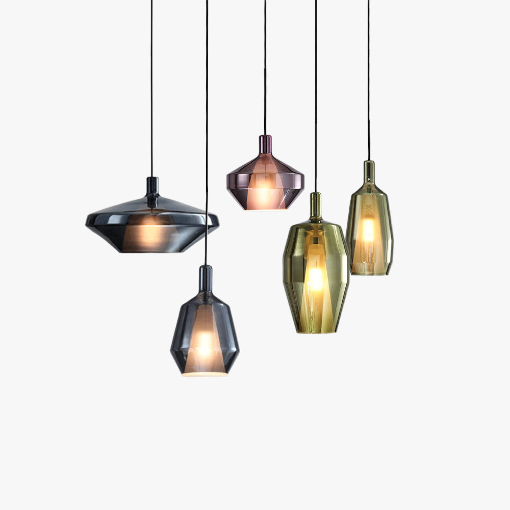 Living Room Ambient Glass Pendant Light